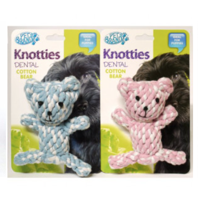 Knotties Cotton Teddy Bear | Pet Brands